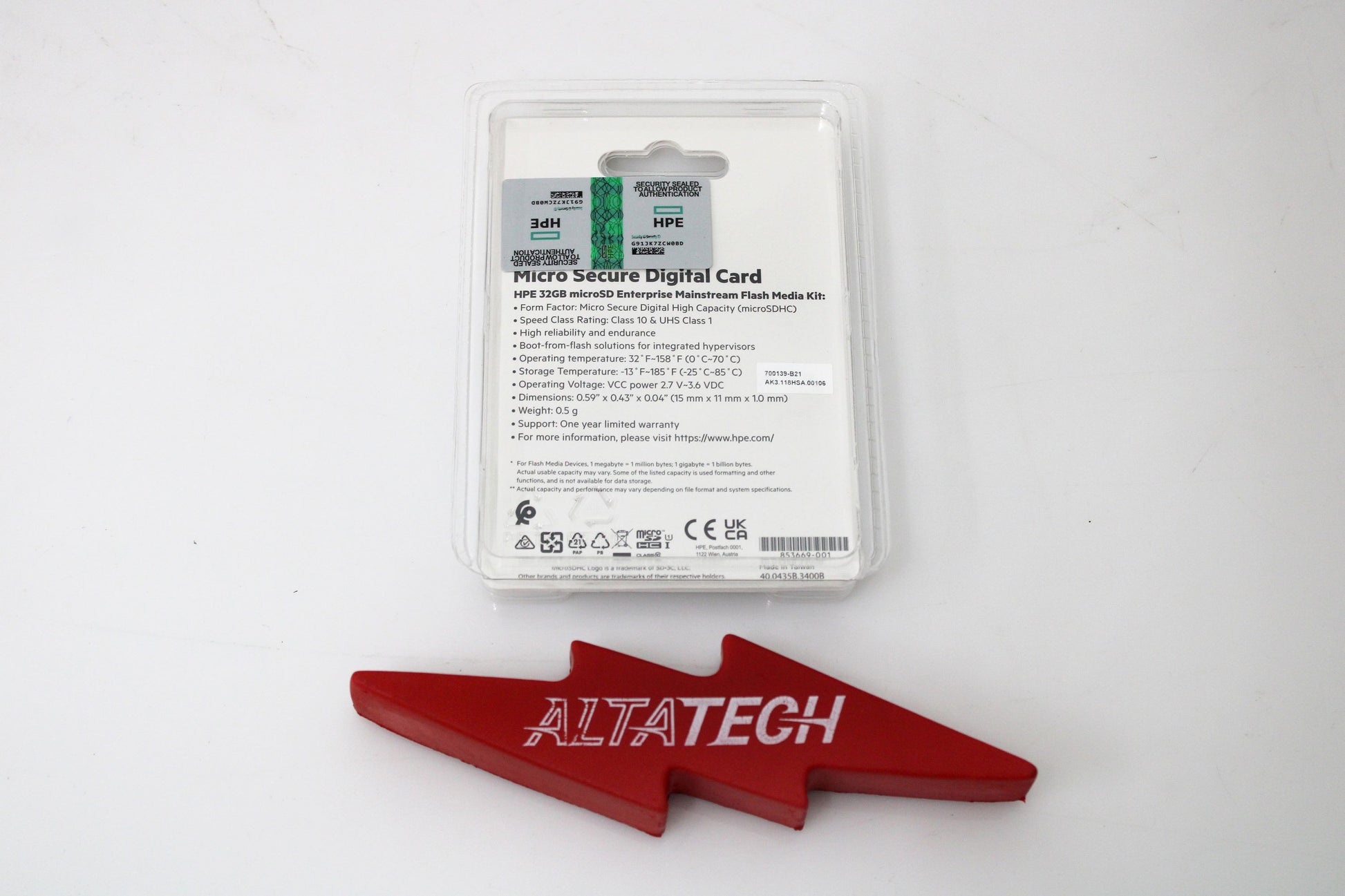HPE 700139-B21_NEW HPE 32GB MicroSD Flash Memory Card, New Sealed