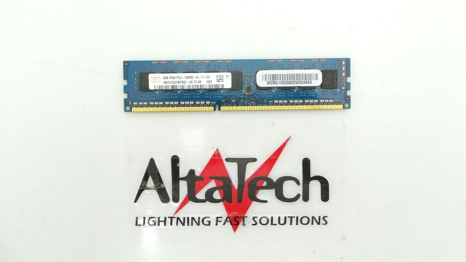 Hynix HMT41GU7MFR8C-H9 8GB PC3-10600E 2Rx8 ECC, Used