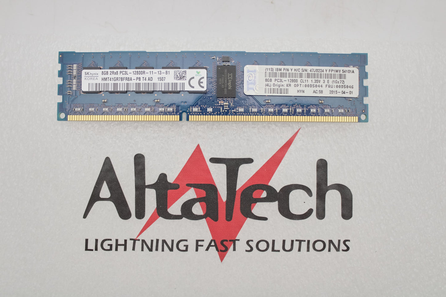 IBM 00D5046 8GB PC3L-12800R DDR3-1600 2RX8 ECC, Used