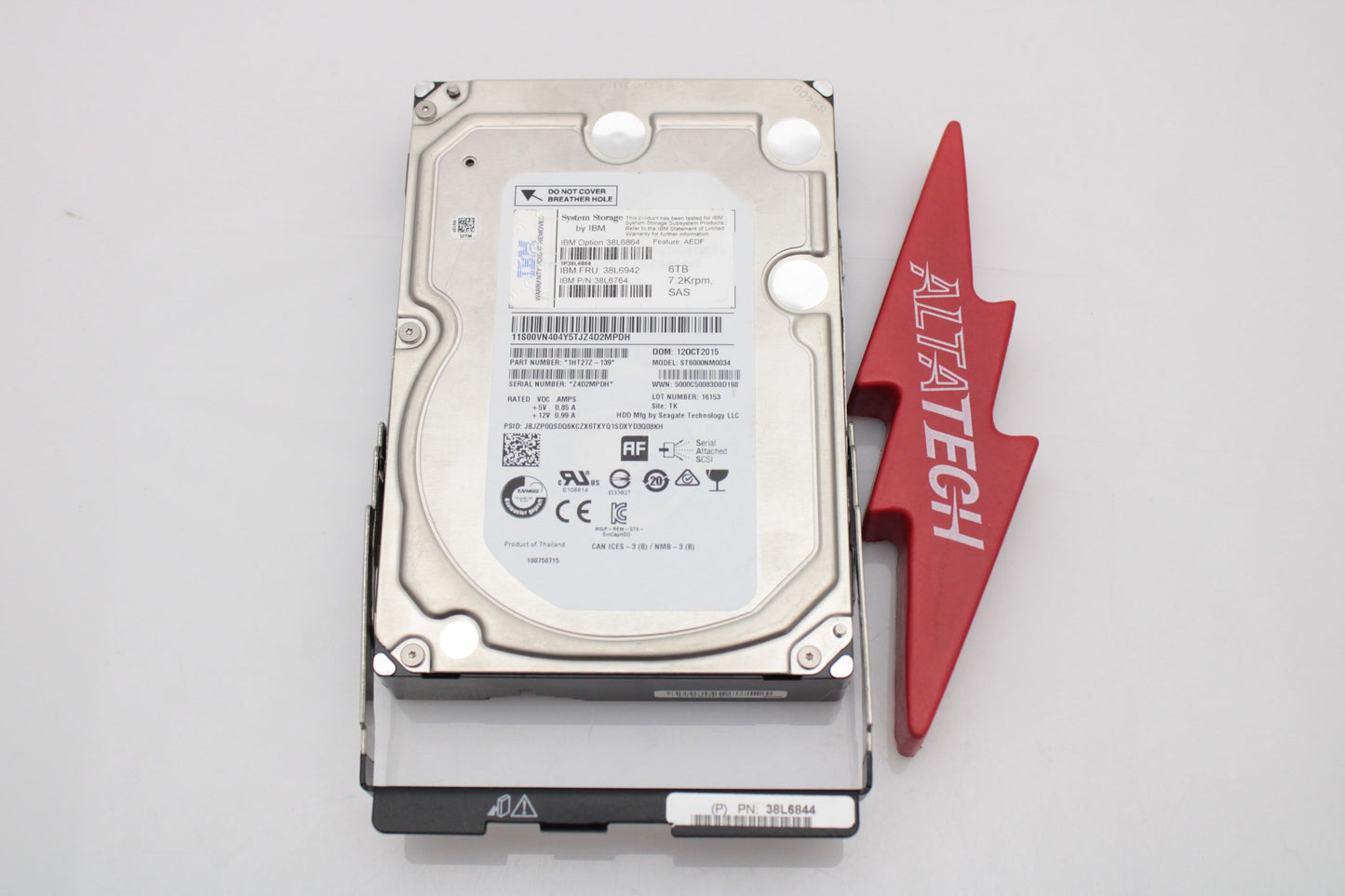 IBM 38L6942 6TB 7.2K 12G 3.5" SAS HDD DCS3700, Used