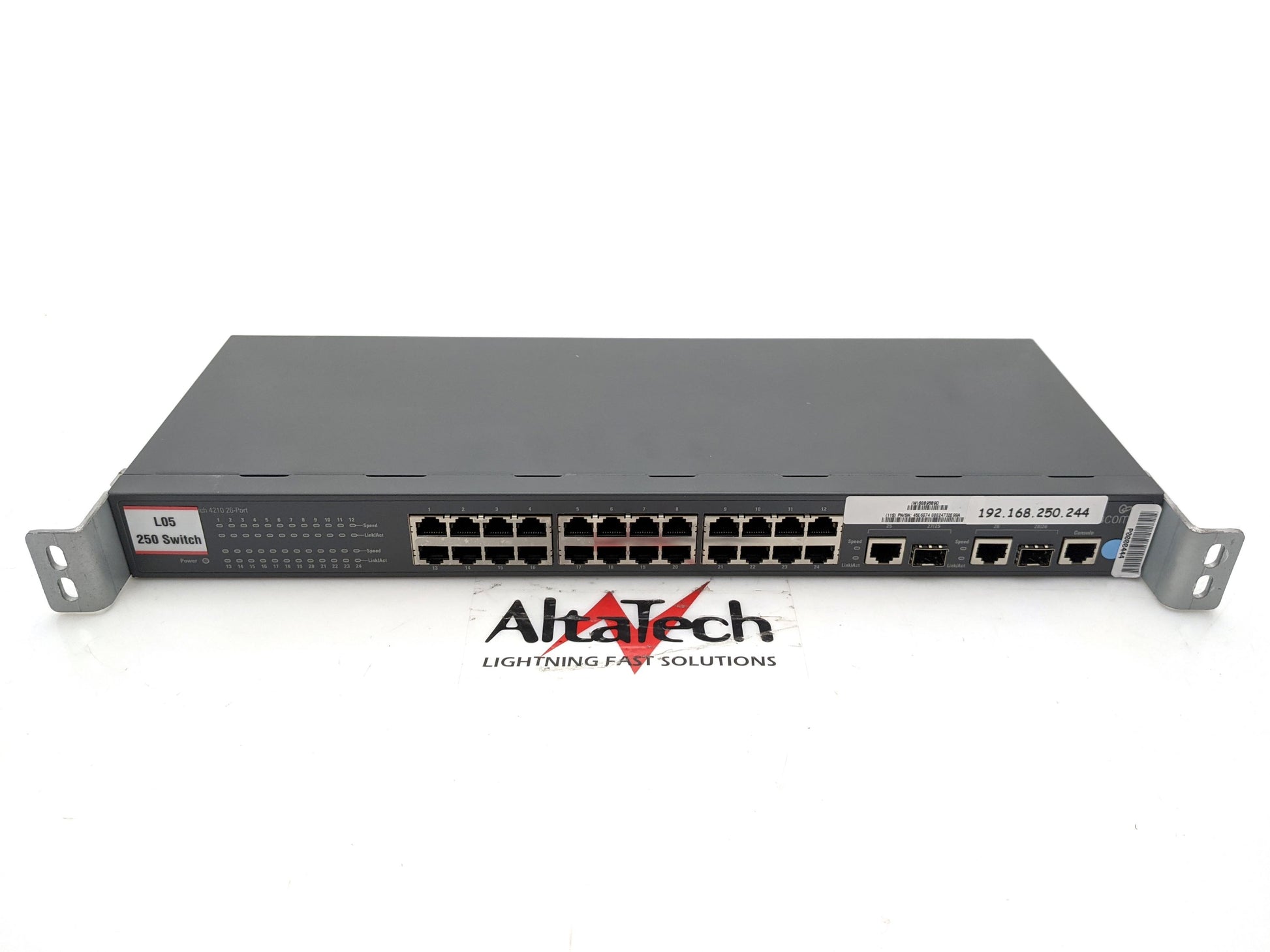 IBM 45E6074 3COM 4210 26-Port Ethernet Switch, Used