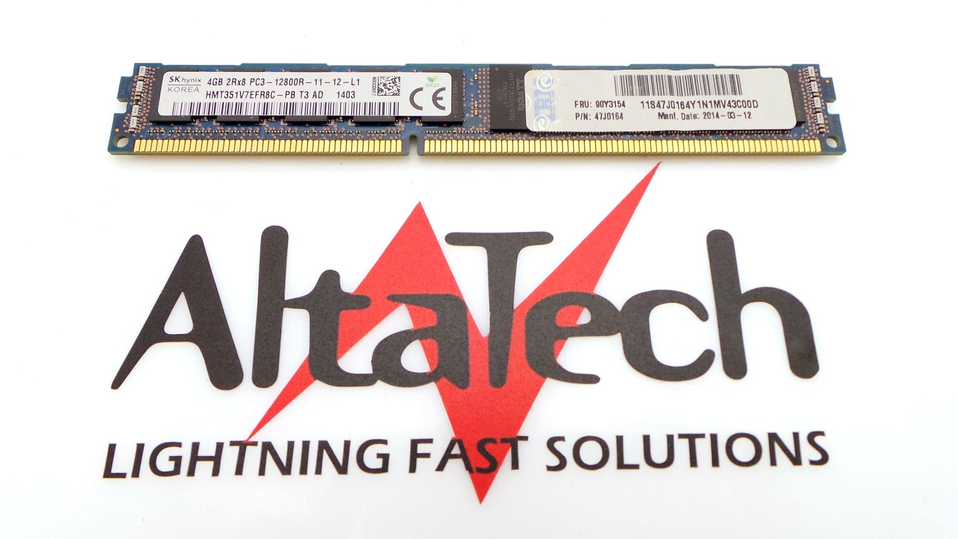 IBM 90Y3154 4GB PC3-12800R 2Rx8, Used