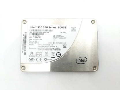 Intel SSDSA2BW600G3D 600GB 3G SATA SFF Solid State Drive SSDSA2BW600G3D, 2.5" MLC SSD, Used