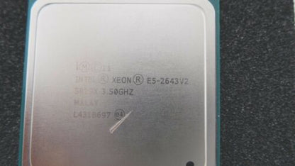 Intel E5-2643V2 Xeon E5-2643V2 6 Core 6C CPU Processor 3.50GHZ w/ Thermal Grease, Used