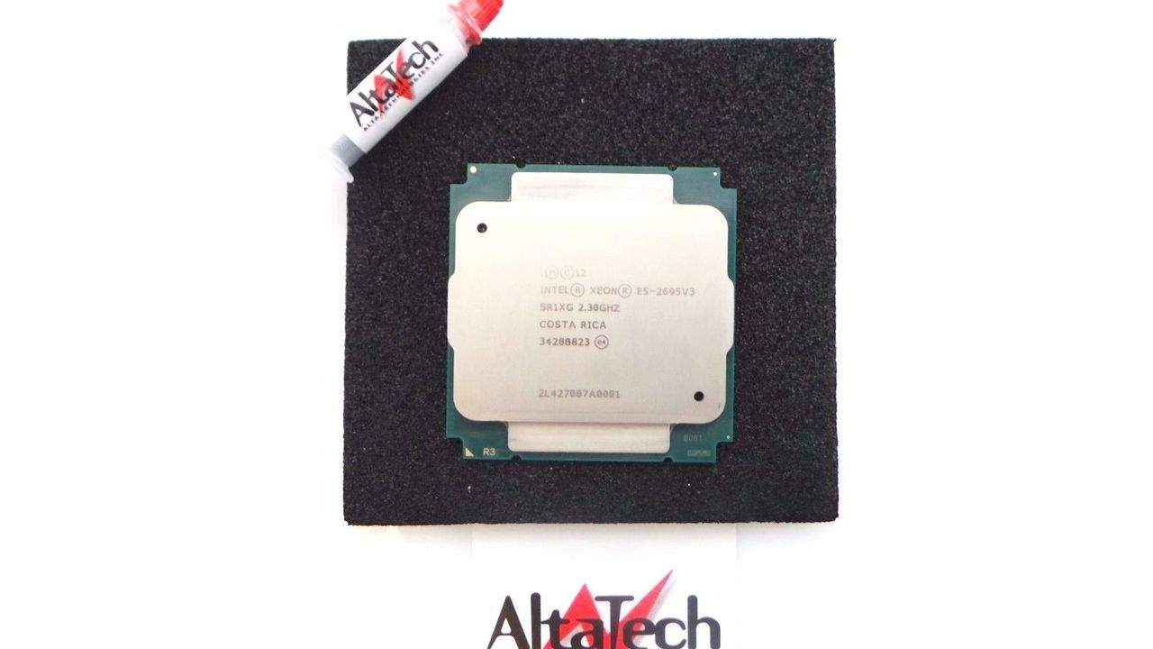 Intel E5-2695V3 Intel SR1XG Xeon E5-2695v3 14-Core 14C 2.3GHz 35MB 120W Processor w/ Thermal Grease, Used