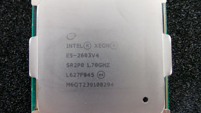 Intel SR2P0 Intel SR2P0 Xeon E5-2603v4 6-Core 1.7GHz 15MB 85W 6C Processor w/ Thermal Grease, Used