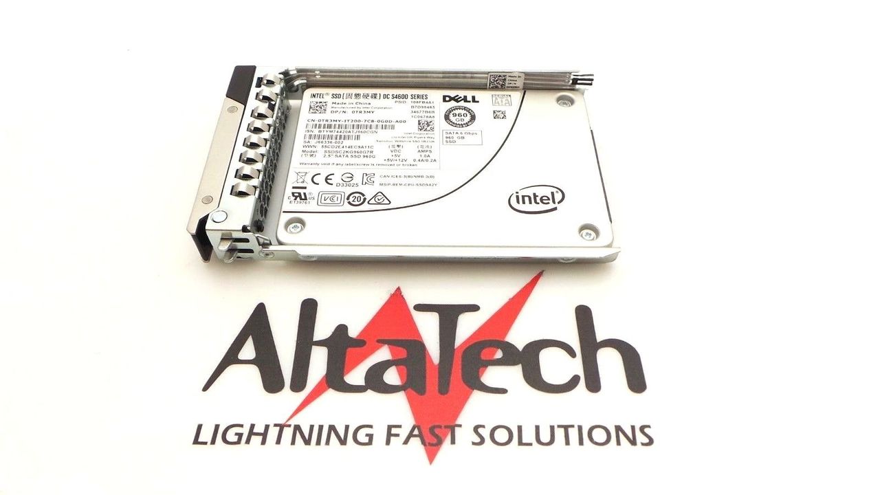 Intel SSDSC2KG960G7R Intel DC S4600 SSDSC2KG960G7R 960GB SSD SATA 2.5" 6G MU Mixed Use Dell TR3MY, Used
