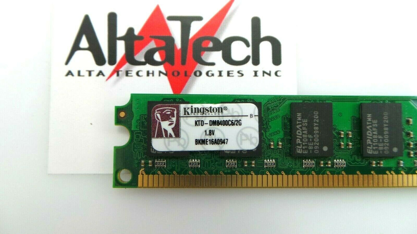 Kingston KTD-DM8400C6/2G Kingston KTD-DM8400C6/2G 2GB PC2-6400U DDR2-800 2Rx8 N-ECC Memory, Used
