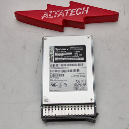 Lenovo 00NA672 LENOVO 2.5" 3.84TB SAS 6GB MLC SSD, Used