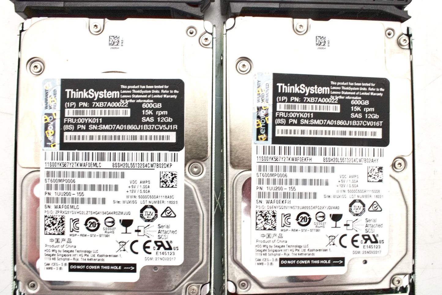 Lenovo 00YK011_x4 600GB 15K 12G 2.5" HDD, Used