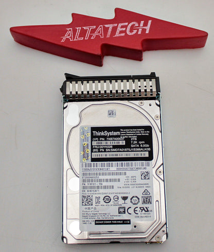 Lenovo 00YK026 2TB 7.2K SATA 2.5" HDD, Used