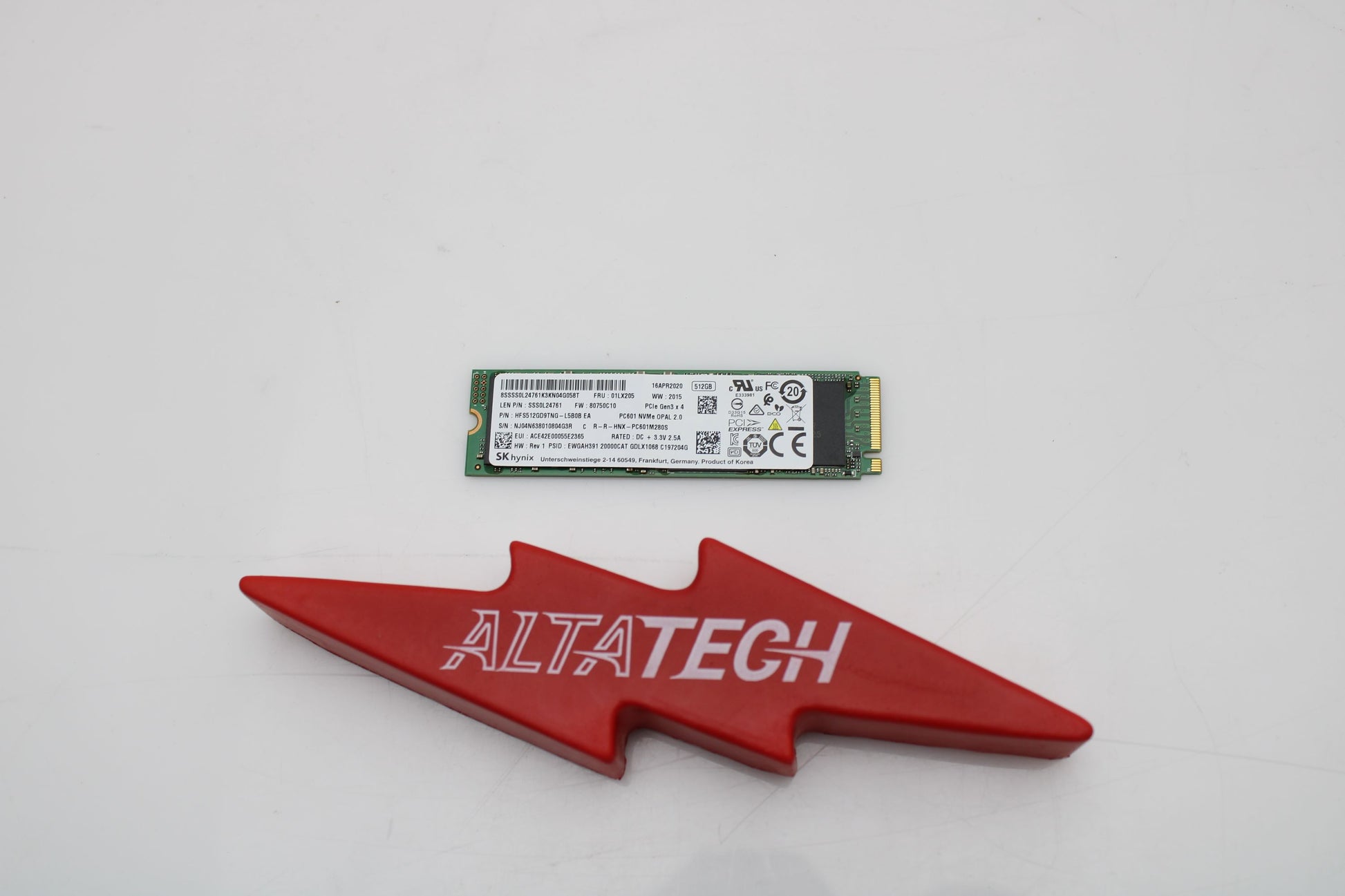 Lenovo 01LX205 512GB SSD M.2 PCIE NVME OPAL 80 (1), Used