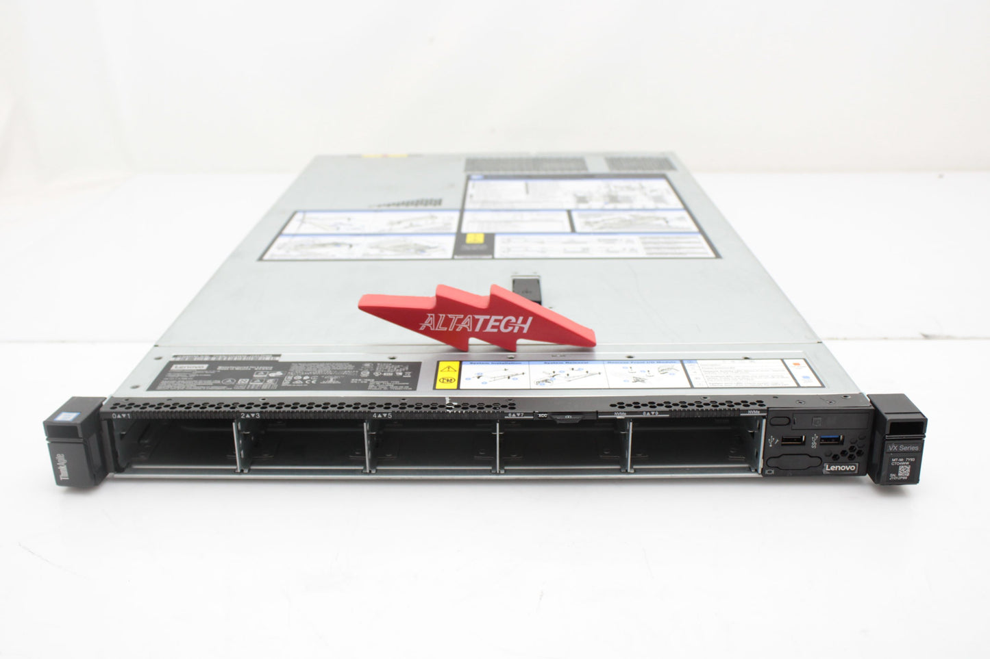 Lenovo 7Y93CTO4WW ThinkAgile VX 1U CTO 10x2.5" Chassis, backplane, fans, heatsink, Used