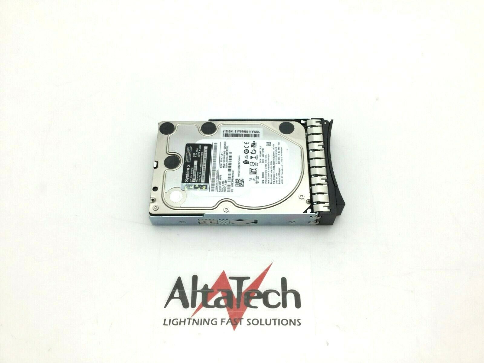 Lenovo 81Y9791 1TB 7.2K RPM 6G SATA HS 3.5" Hard Drive, Used
