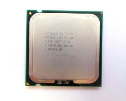 Intel SLGTE_x4 LOT OF 4 Intel Core 2 Duo SLGTE E7500 2.93GHz CPU 1066mhz LGA775 3MB w/ Grease, Used