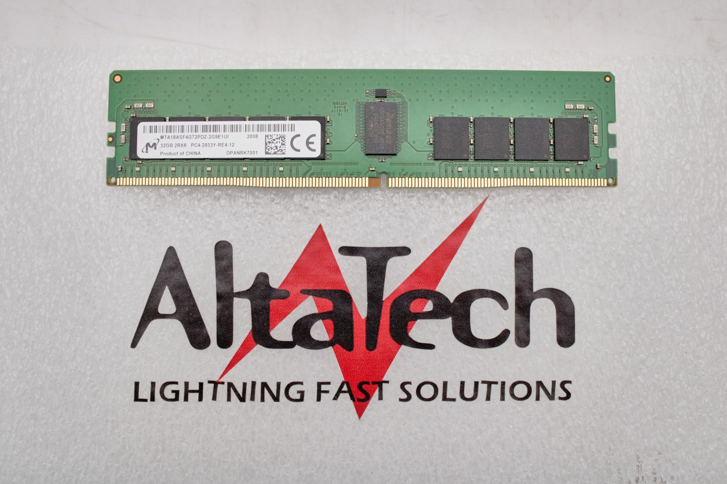 Micron MTA18ASF4G72PDZ-2G91 32GB PC4-23400Y DDR4-2933 2RX4 ECC, Used