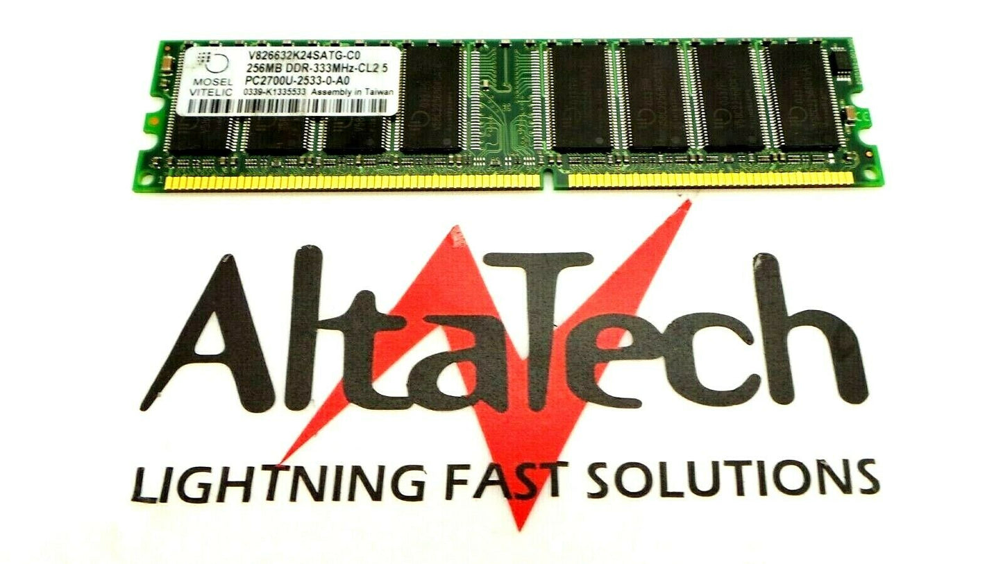 OEM V826632K24SATG-C0 256MB PC-2700U DDR-333 N-ECC Memory, Used