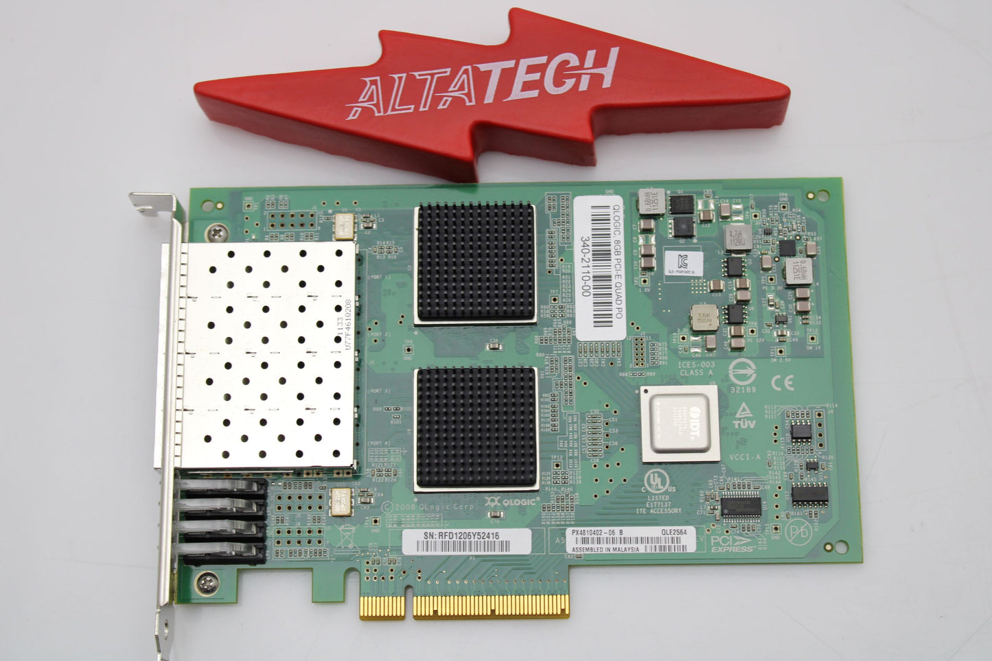 QLogic QLE2564_NEW 8GB QUAD PORT HBA PCI-E QLE2564, New Sealed