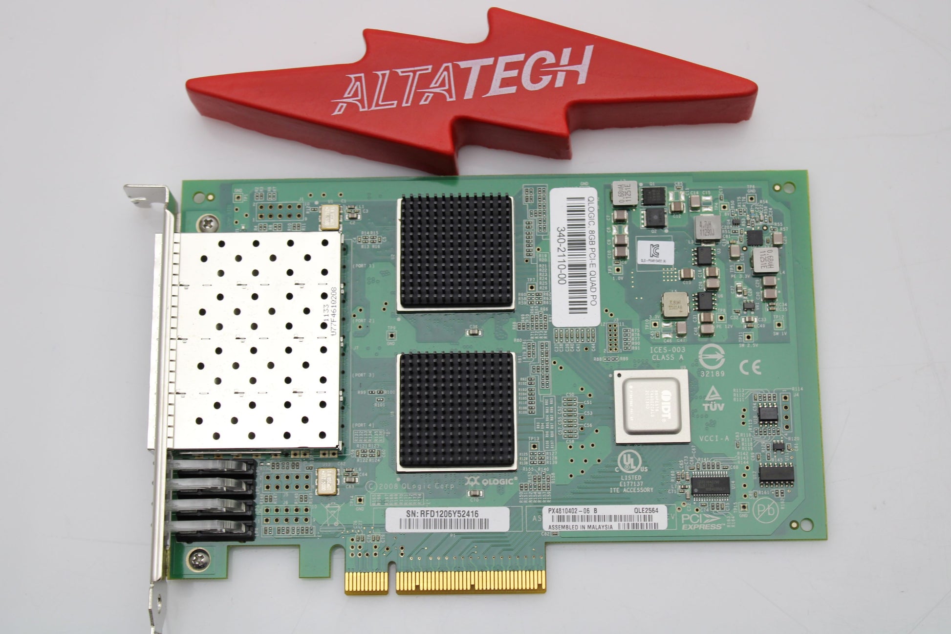 QLogic QLE2564_NEW 8GB QUAD PORT HBA PCI-E QLE2564, New Sealed