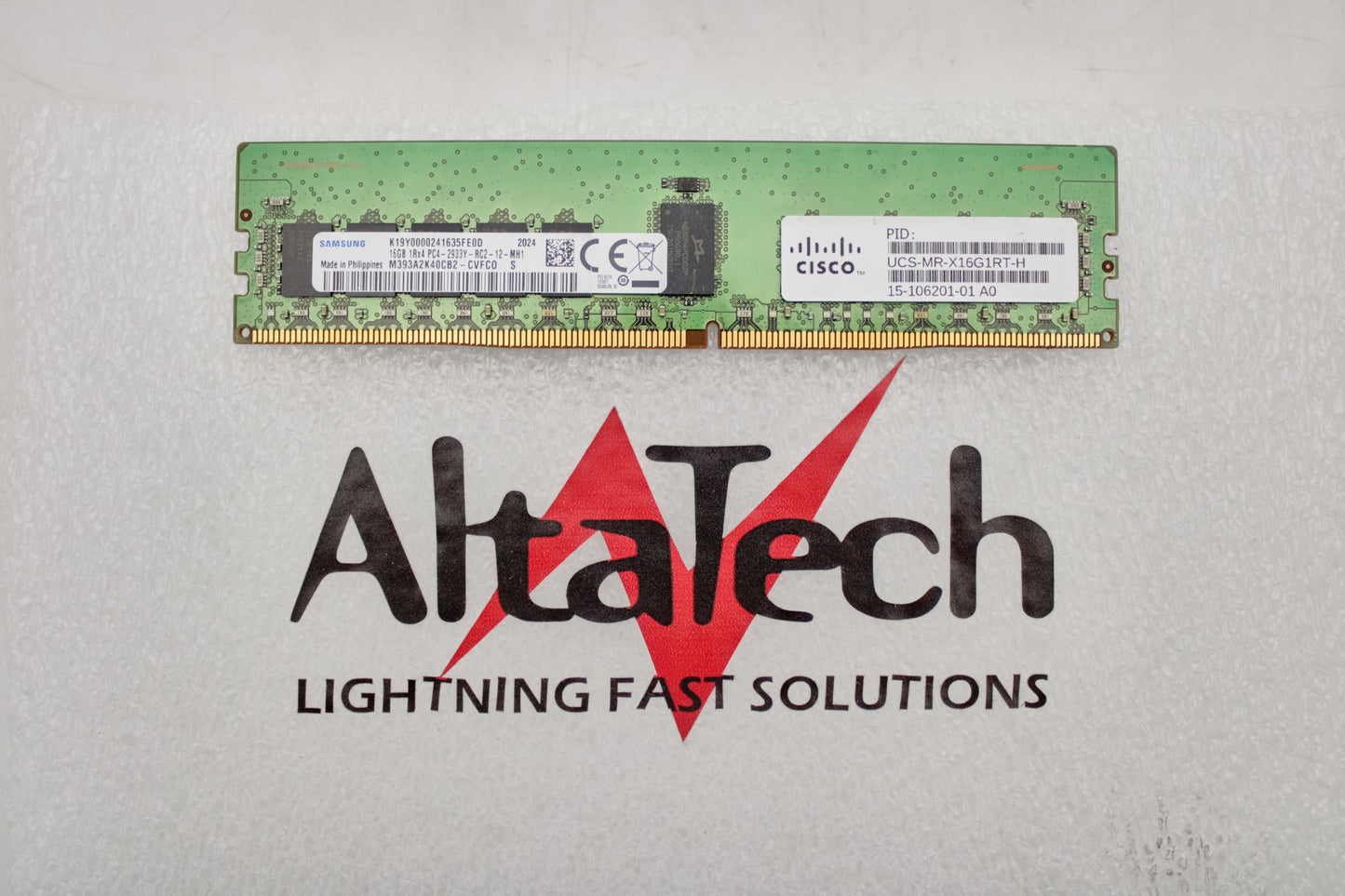 Samsung M393A2K40CB2-CVF 16GB PC4-23400Y DDR4-2933 1RX4 ECC, Used