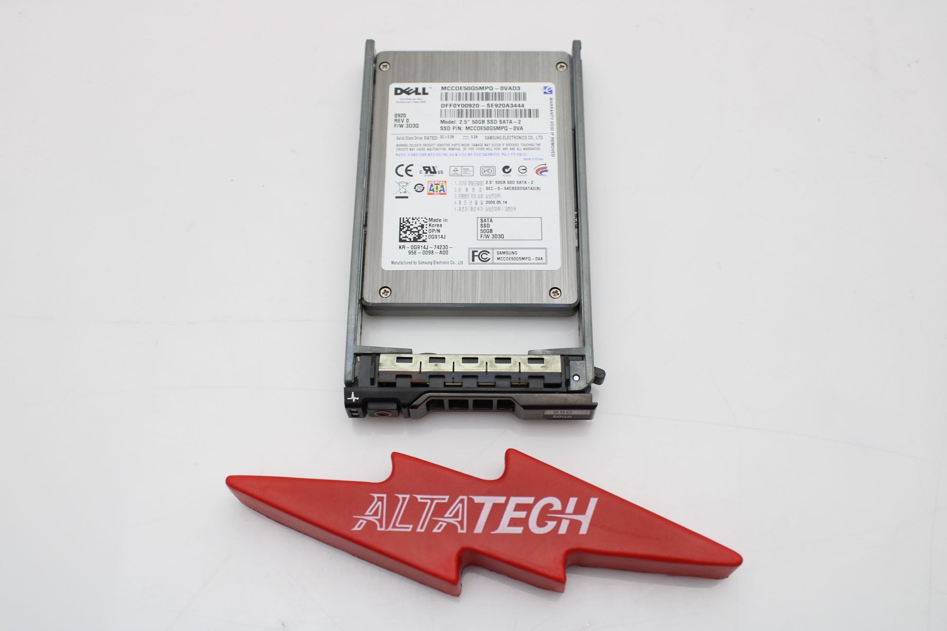 Samsung MCC0E50G5MPQ-0VA 50GB SSD SATA 2.5 3G, Used