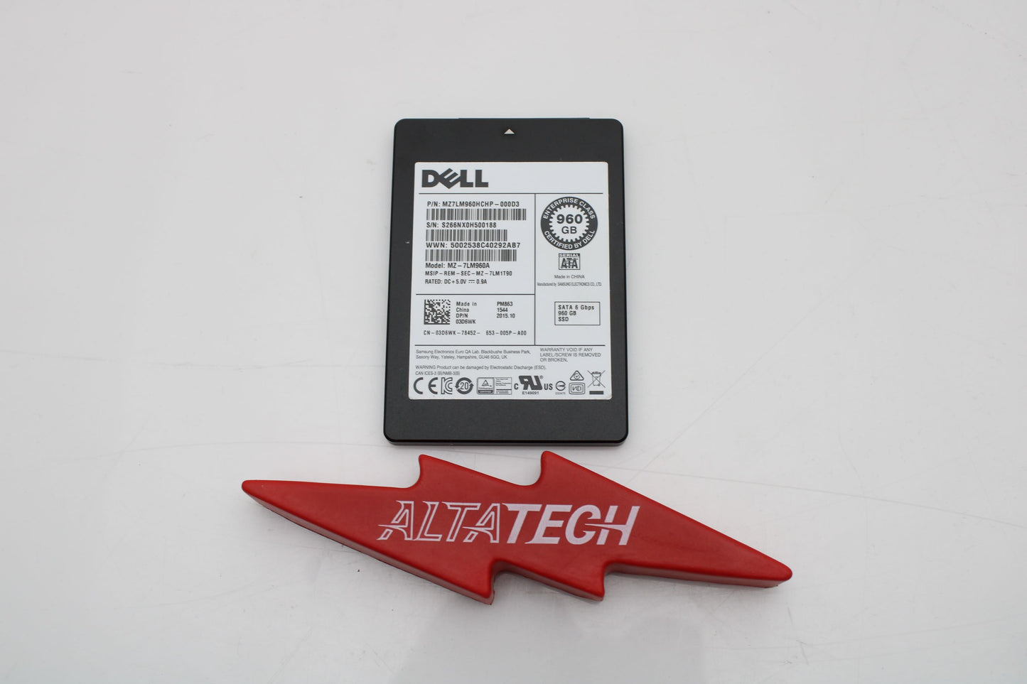 Samsung MZ-7LM960A 960GB SSD SATA 2.5 6G RI, Used