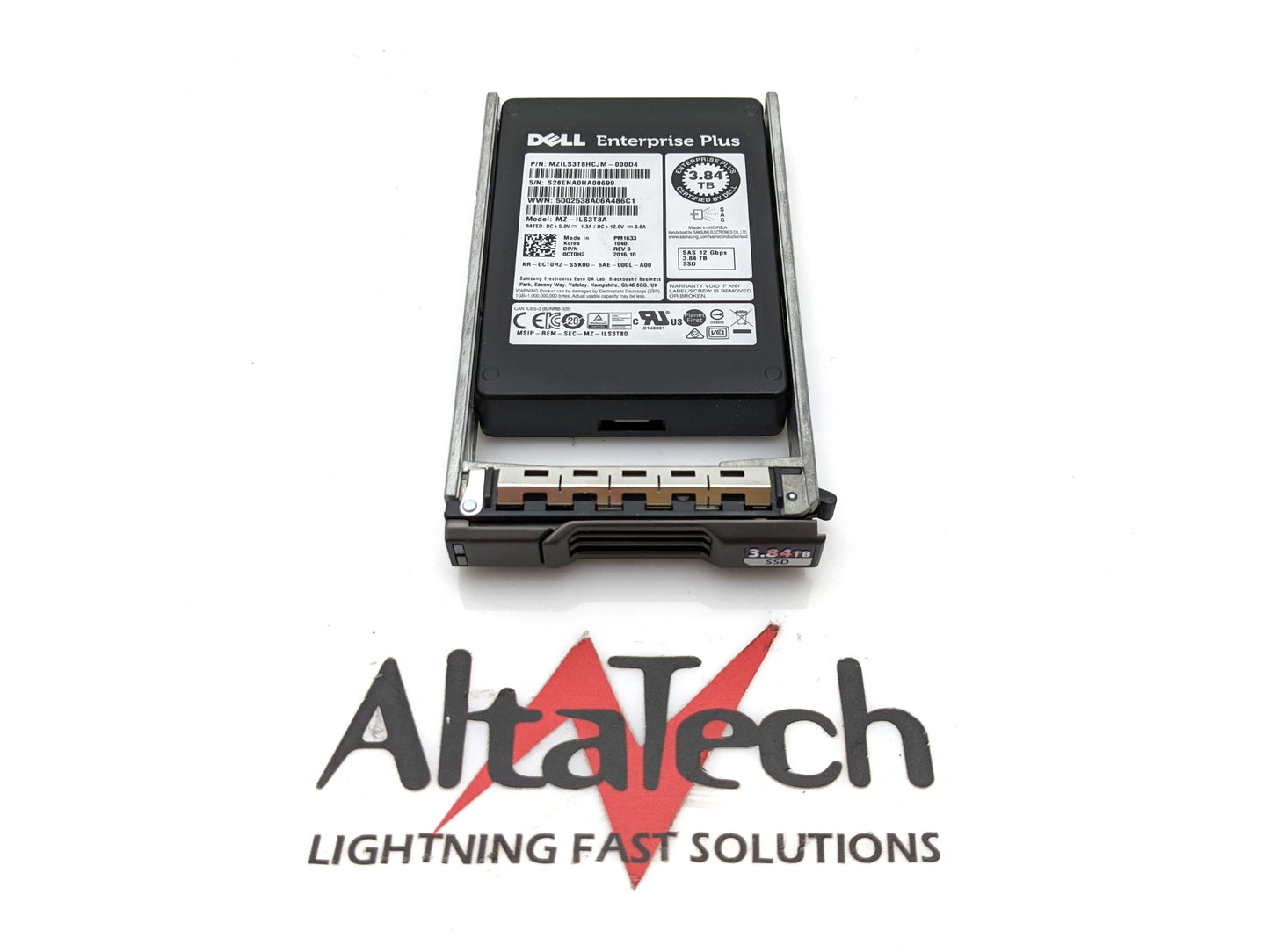 Samsung MZILS3T8HCJM-000D4 3.84TB SSD SAS 2.5 12G RI, Used