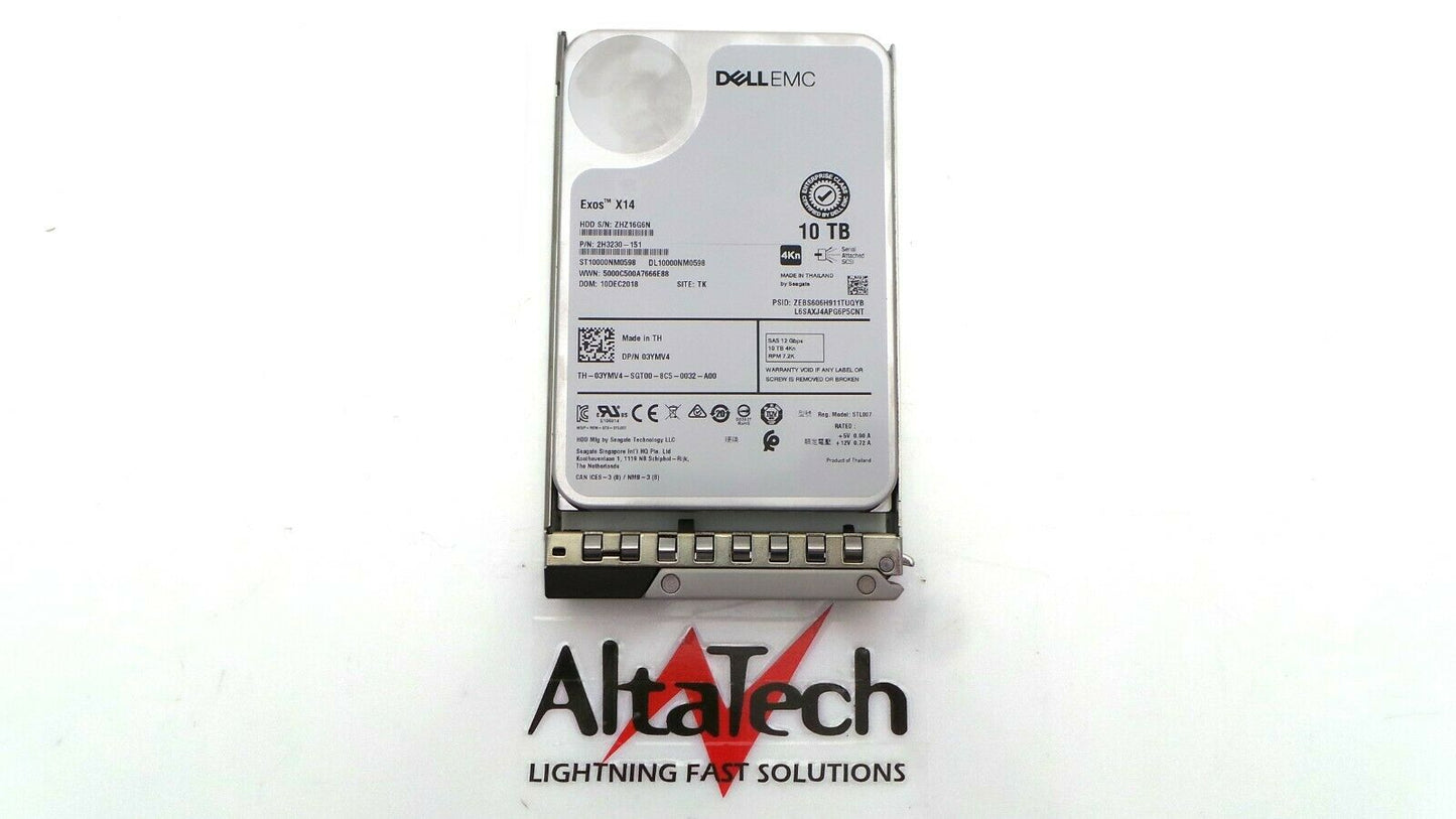 Seagate ST10000NM0598 Seagate ST10000NM0598 Dell EMC Exos x14 10TB 7.2K SAS 3.5" 12G 4Kn HDD Hard Drive, Used