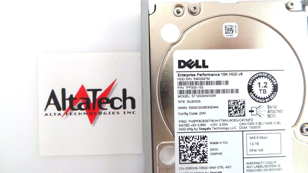 Seagate ST1200MM0088 1.2TB 10K SAS 2.5 6G, Used