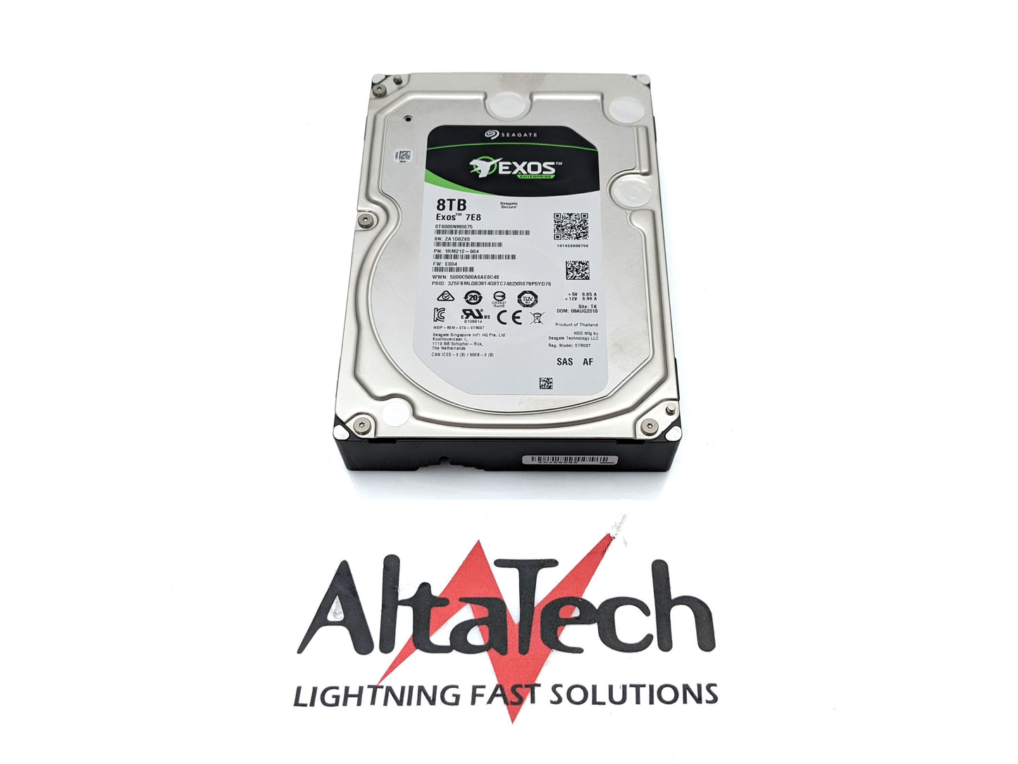 Seagate ST8000NM0075 8TB 7.2K SAS 3.5 12G, Used
