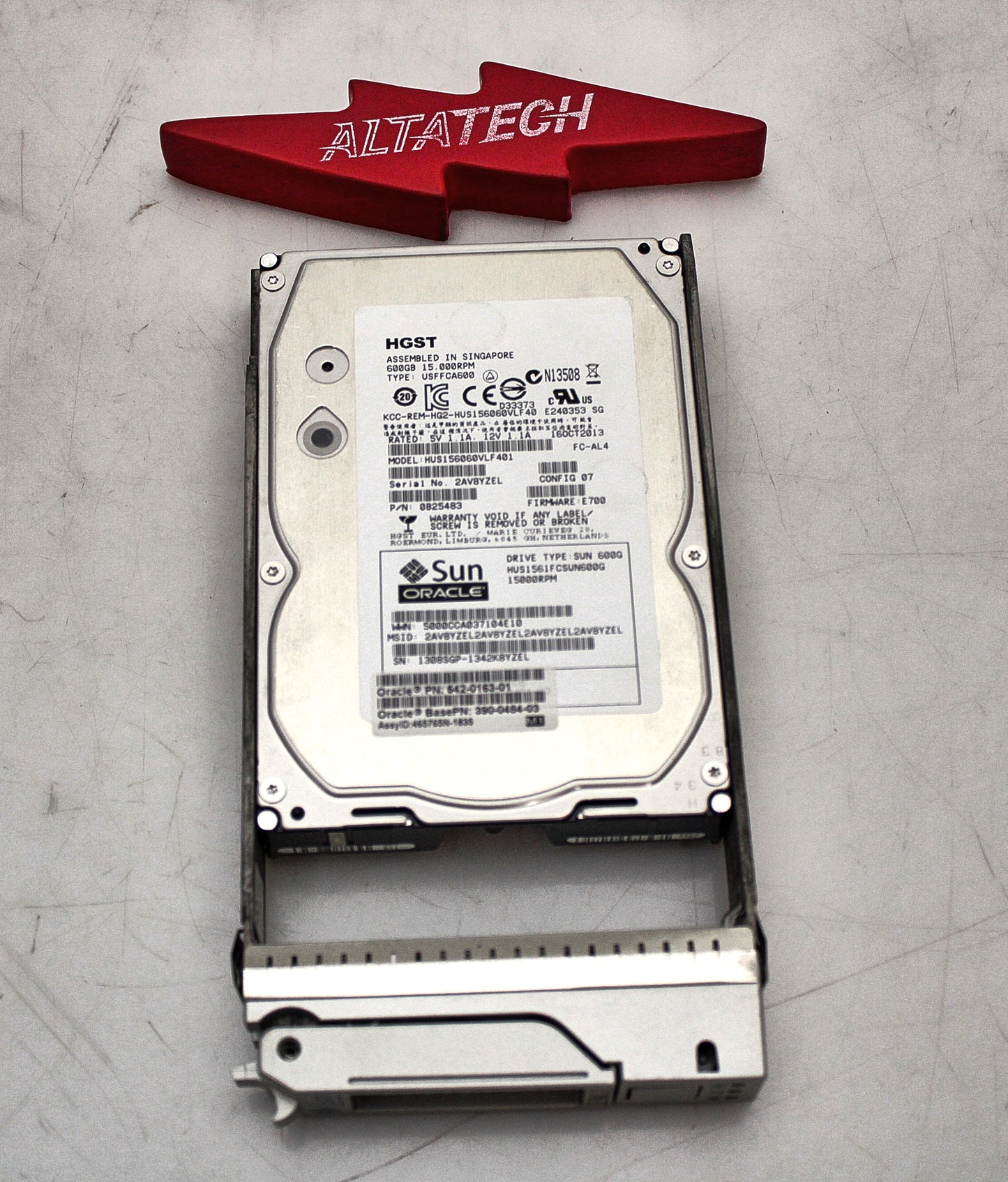 Sun Microsystems 542-0163 600GB 15K F/C, Used