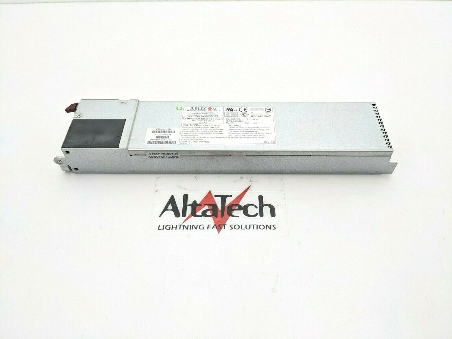 SuperMicro PWS-801-1R 800 W Hot Swap Power Supply, Used